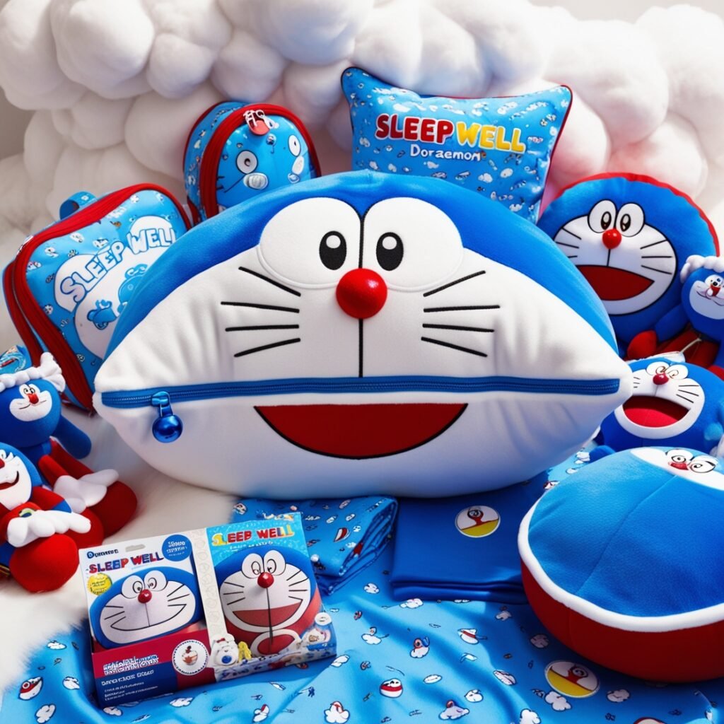 Doraemon-themed cushions and Pillows